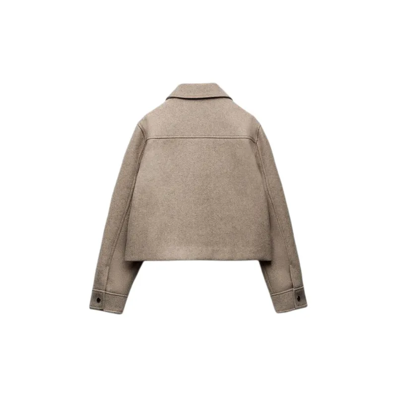 ZARA Jackets Women's Tan-1
