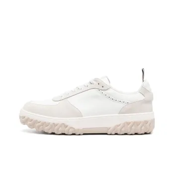 THOM BROWNE Letterman Panelled Low Top Sneakers