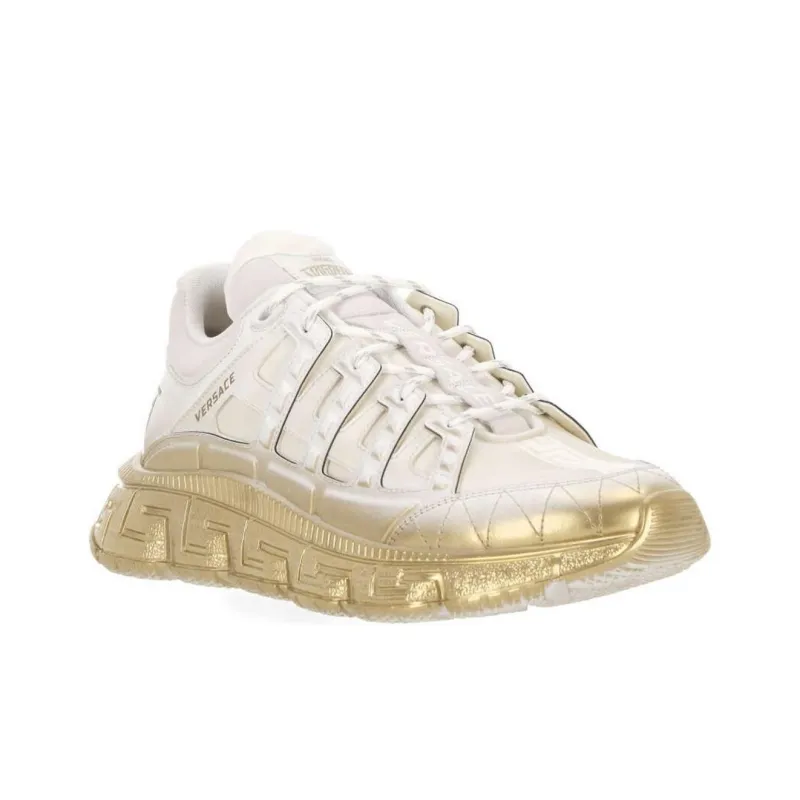 VERSACE Low Top Casual Shoes Men's White-1