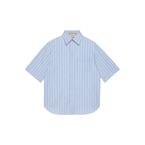 GUCCI Shirts Men Blue