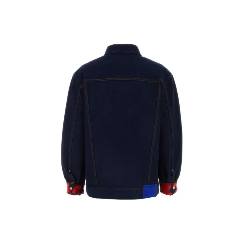 Burberry Long Sleeved Buttoned Denim Jacket-1