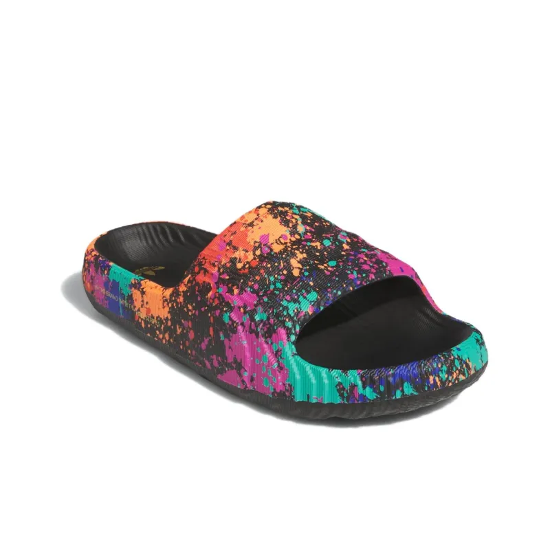 Adidas Adilette 22 Slides Core Black Semi Solar Yellow-2