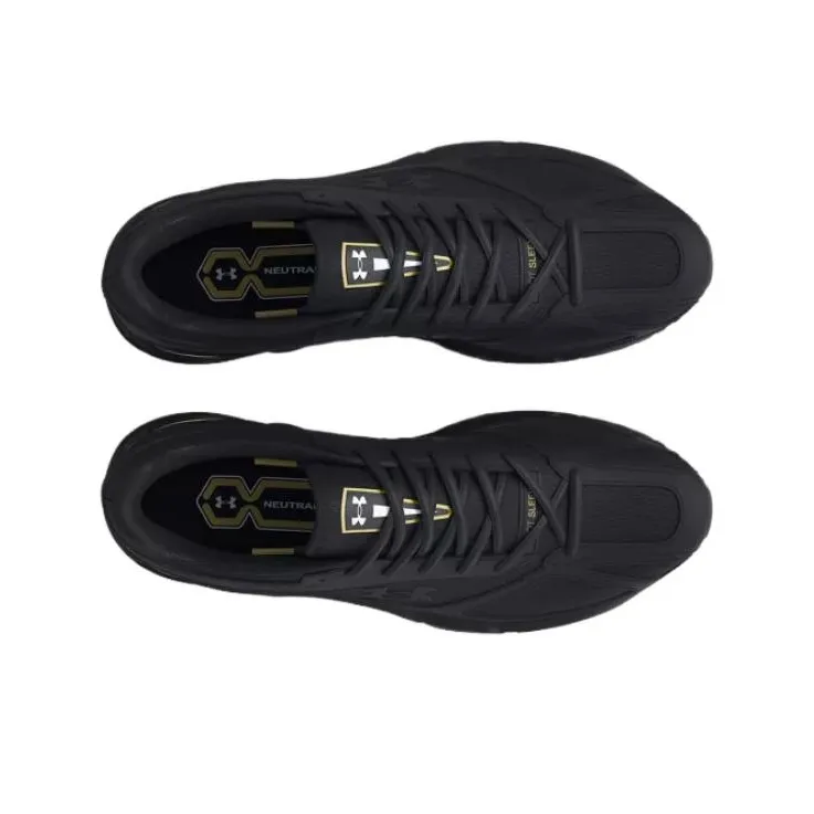 Under Armour Unisex UA Apparition Anti Slip Wear Resistant Low Top Casual Shoes Unisex Black Gold-3