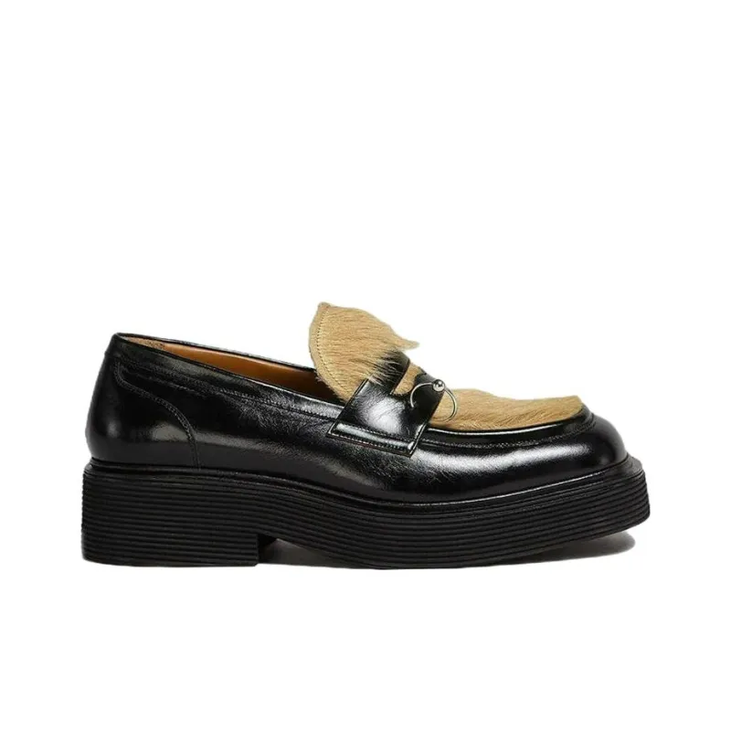 MARNI Platform Shoes Men's Black Beige-1