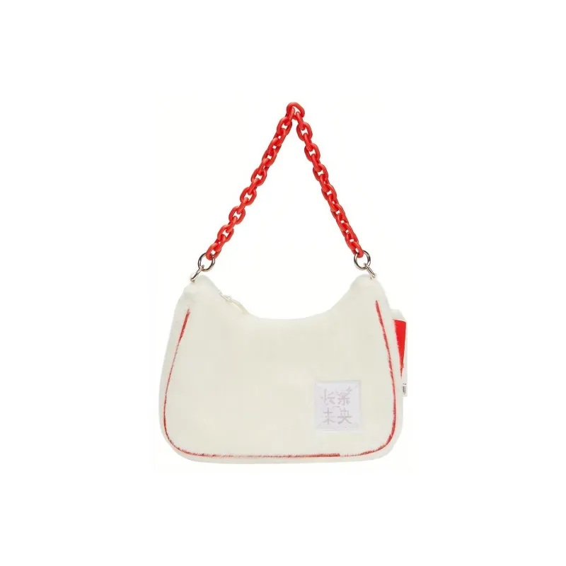 LiNing Chinese Culture Series Fabric Crossbody Bag Shoulder Bag Women's White-0