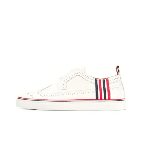 THOM BROWNE Skateboard Shoes Men Low-Top White