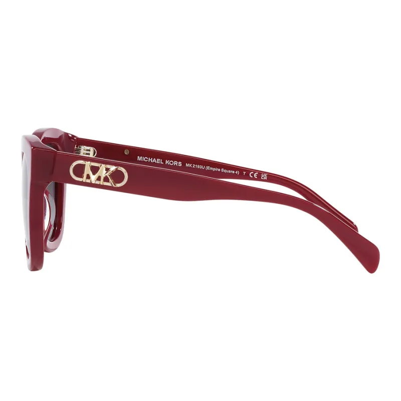 MICHAEL KORS Irregular Shape Sunglasses Women's Dark Red-2