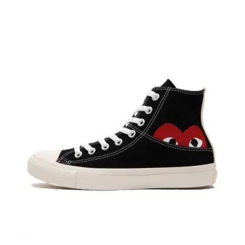 Converse X Comme Des Garcons Chuck 70 Hi Half Logo 'Black Red'