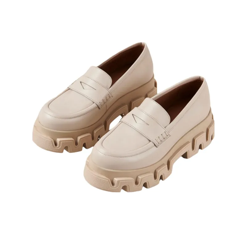 ALOHAS Loafers 5.5cm Women's Ecru-2