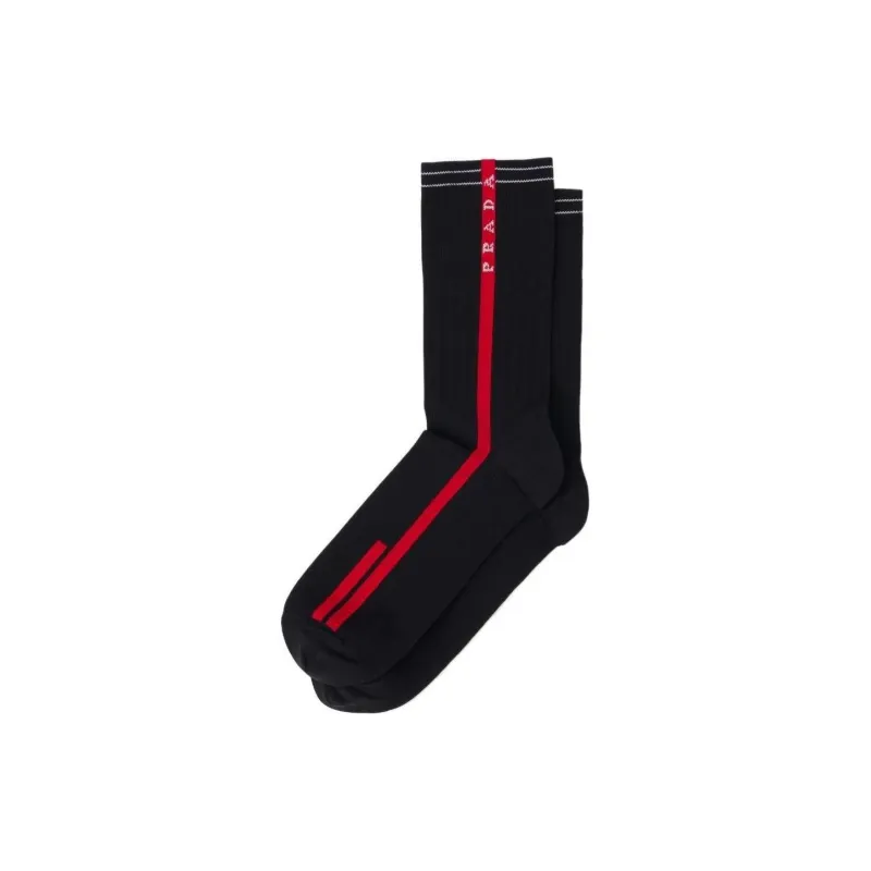 PRADA Mid-Calf Socks Men's Black-0
