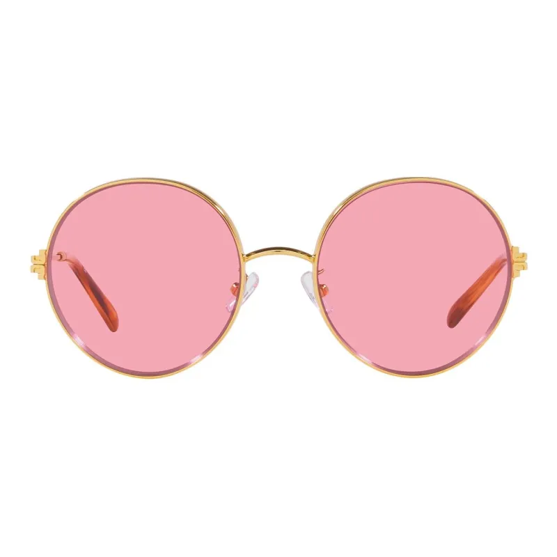 TORY BURCH Metal Round Sunglasses Women's Gold-1