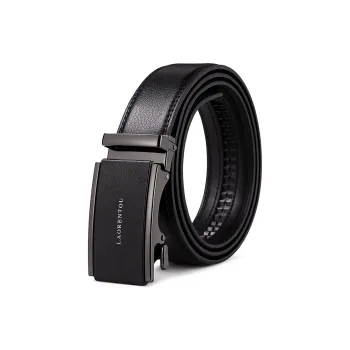 Old Man's Head Niche Design Advanced Matte Business Cow Leather Leather Belts Men's Black 3.5cm Width