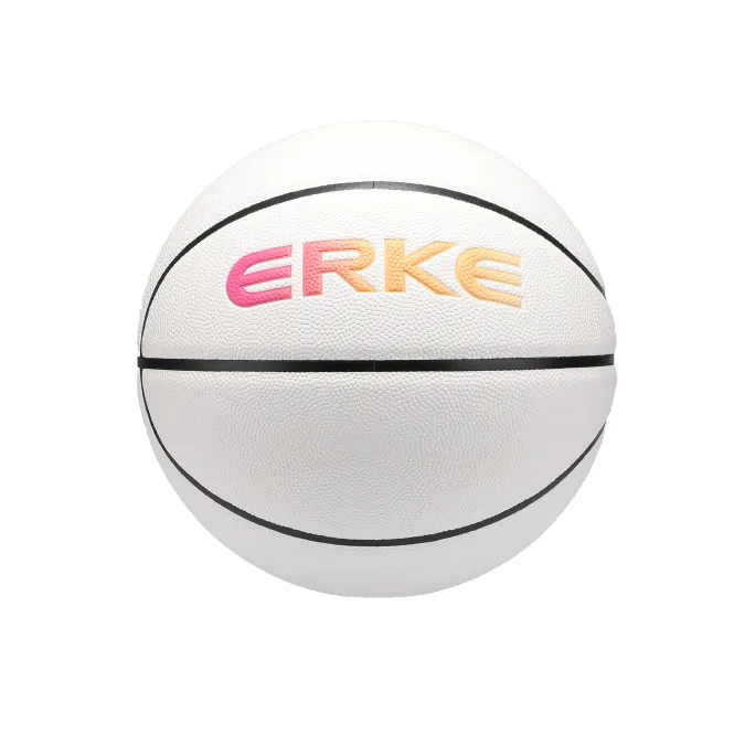Erke PU Basketball White 6 Size 7 Ball Training Unisex-3