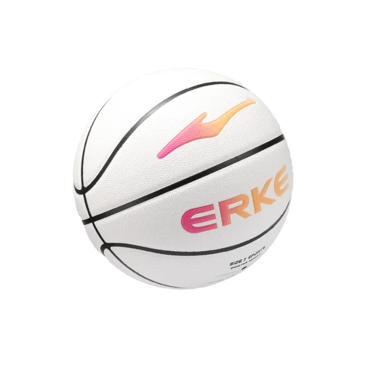 Erke PU Basketball White 6 Size 7 Ball Training Unisex-1