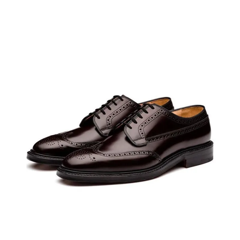 CHURCH'S Brogue Burgundy Men's Casual Shoes Men's Umber-3