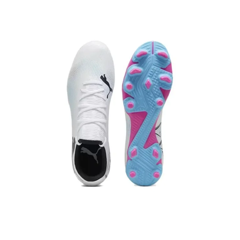 PUMA Future 7 Play FG/AG 'White Black Pink'-3