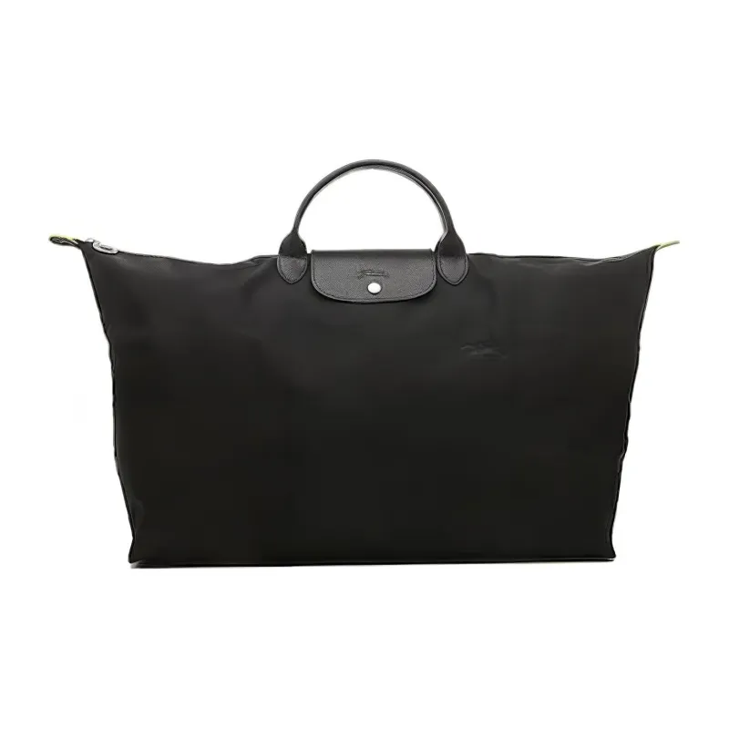 LONGCHAMP Le Pliage Green Canvas Handbag Travel Bag Extra Large Unisex Black-0