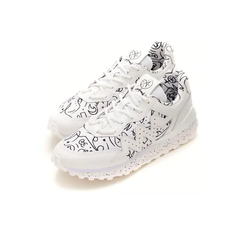 DFT x LiNing WAY OF WADE 001 Cushioning Anti Slip And Wear Resistant Low Top Basketball Shoes Men's White-2
