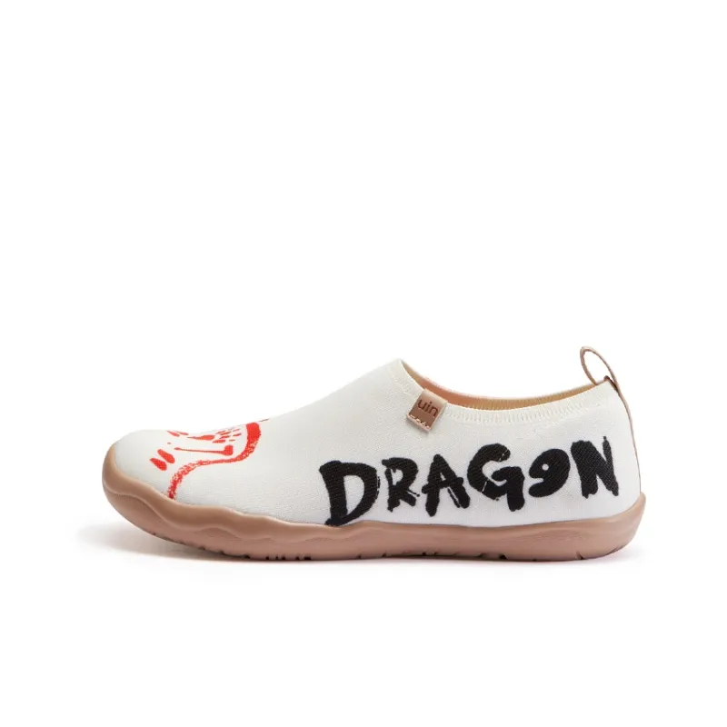 U.IN Painted Travel Shoes-Year Of The Dragon Collection Breathable Low-Top Casual Shoes Men's-0