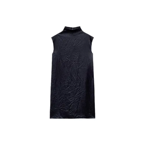 ZARA Sleeveless Dresses Women's Blue