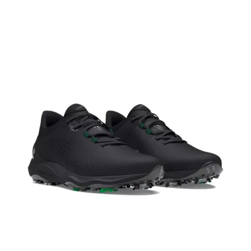Under Armour UA Drive Pro Golf Anti Slip Wear Resistant Low Top Golf Shoes Men's Black Green-2