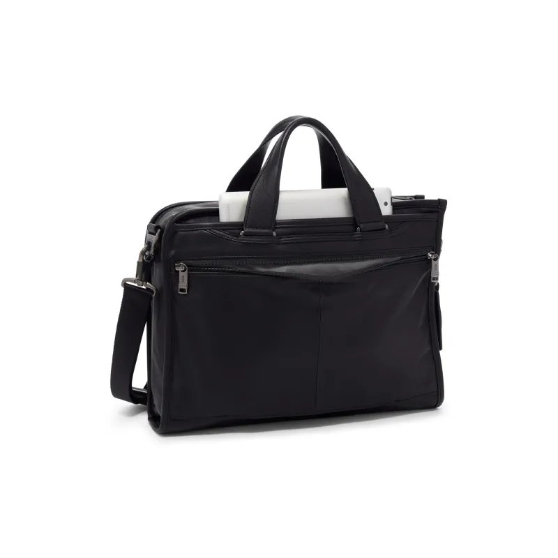 TUMI Leather Briefcase Shoulder Bag Crossbody Bag Handbag Men's Black-1