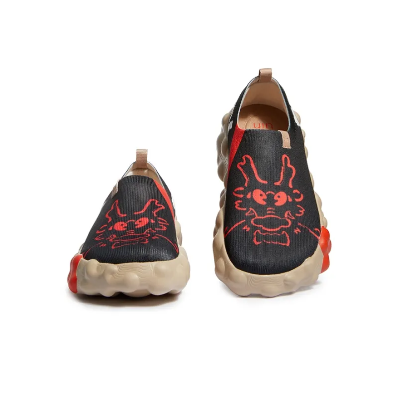 U.IN Painted Travel Shoes Year Of The Dragon TT Low-Top Casual Shoes Men's-22