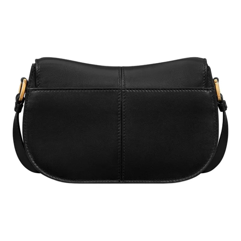 DIOR Cow Leather Shoulder Bag, Crossbody Bag Small Size Women's Black-3