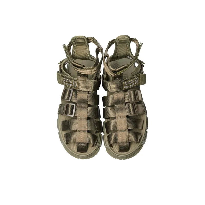 SHAKA Hiker Bootie Sf Beach Sandals Unisex Army Green-3