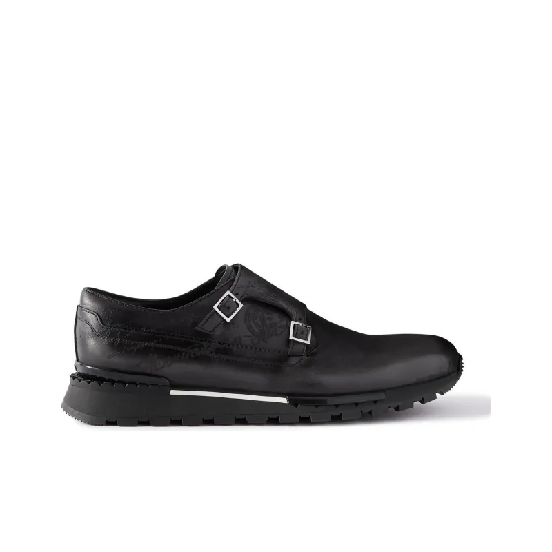 BERLUTI Fast Track Durable Breathable Low-Top Casual Shoes Men's Black-1