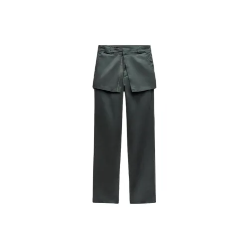 ZARA Casual Pants Women's Duck Green