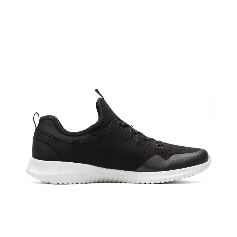 Skechers Elite Fle Lasker Cushioning Anti-Slip And Wear-Resistant Low-Top Casual Shoes Men's Black White-1