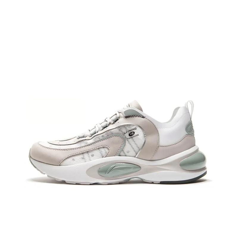 LiNing V8 Non-slip Lightweight Low-Top Running Shoes Men's Bellflower Grey-0