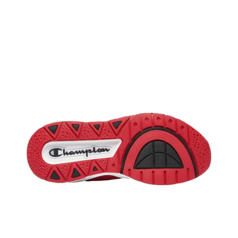 Champion Rally Pro Collegiate Cushioning Wear-Resistant High-Top Casual Shoes Men's Red White-3