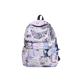 Parker Bear Canvas With Fabric Backpack Regular Unisex Purple/Gray/Blue/Black