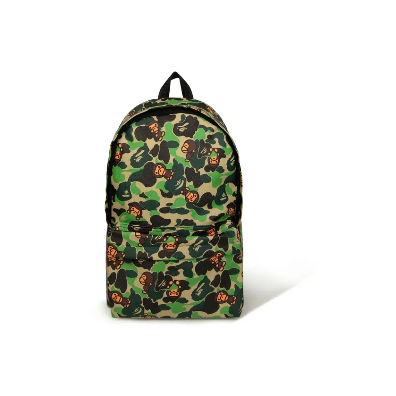 Aape Faux Leather Artificial Leather Backpack Regular Women's Green-0