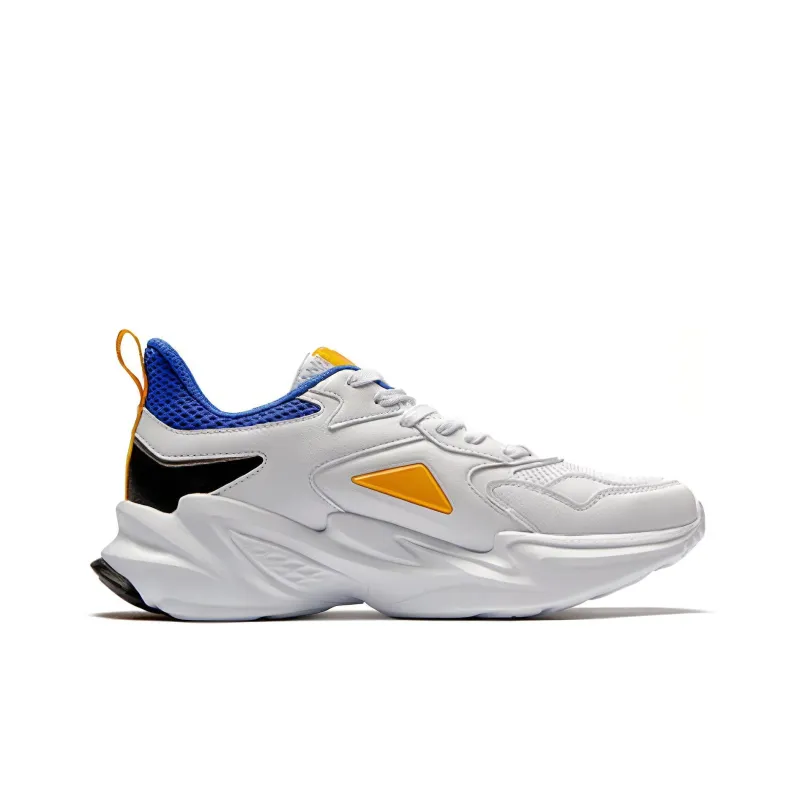 361° Osmo 2.0 NFO Cushioned Slip-Resistant Low-Top Chunky Sneakers Men's White Blue-1