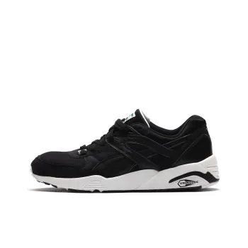PUMA R698 Trinomic Wear-Resistant Cushioning Slip-Resistant Low-Top Athletic Shoes Men's Black