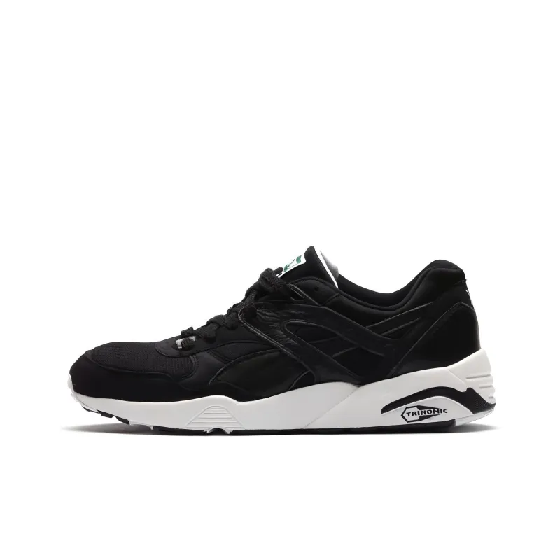 PUMA R698 Trinomic Wear-Resistant Cushioning Slip-Resistant Low-Top Athletic Shoes Men's Black-0