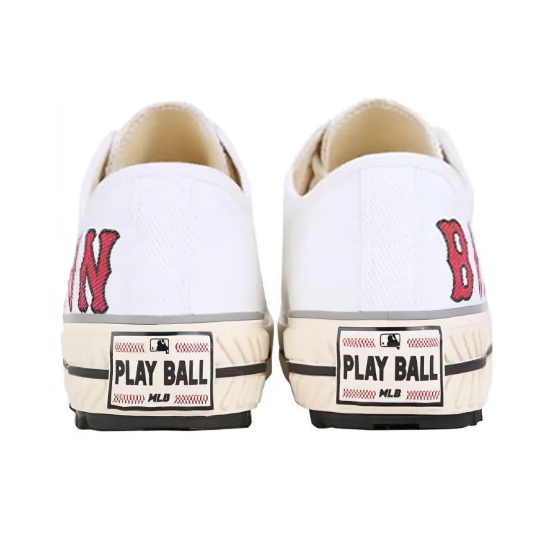 MLB Playball New Chunky La Dodgers Slip Resistant, Abrasion Resistant, Lightweight Low Top Canvas Shoes Unisex White-2