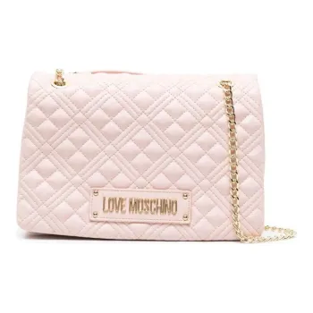LOVE MOSCHINO Polyurethane Handbag, Shoulder Bag Women's Light Pink