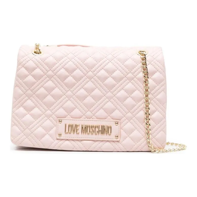 LOVE MOSCHINO Polyurethane Handbag, Shoulder Bag Women's Light Pink-0