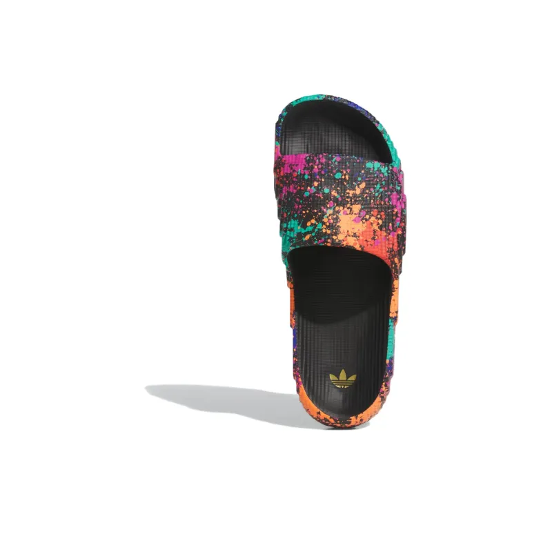 Adidas Adilette 22 Slides Core Black Semi Solar Yellow-4