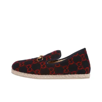 GUCCI GG Loafers Men's Blue Red