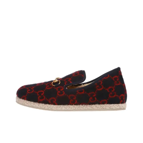 GUCCI GG Loafers Men's Blue Red