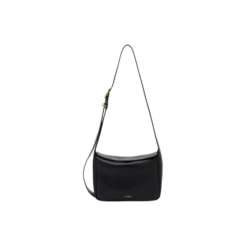 JIL SANDER Logo Detailed Zip Up Shoulder Bag-0