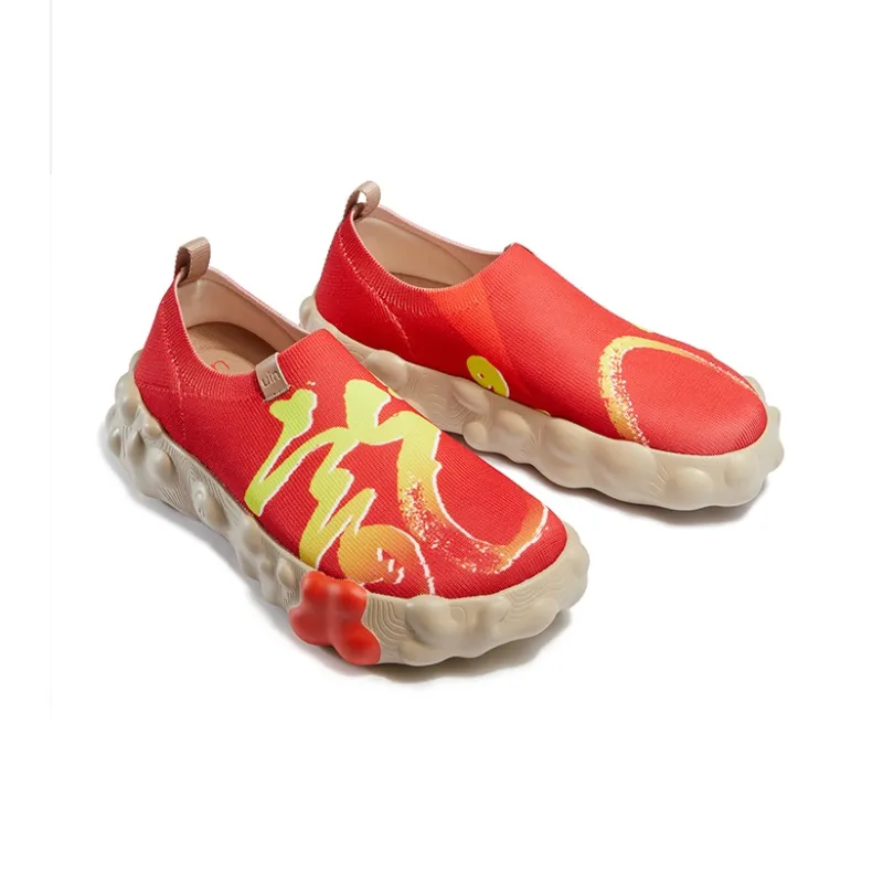 U.IN Painted Travel Shoes Year Of The Dragon TT Low-Top Casual Shoes Men's-44