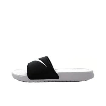 Nike Benassi Jdi White Athleisure Casual Sports Shoe Black White