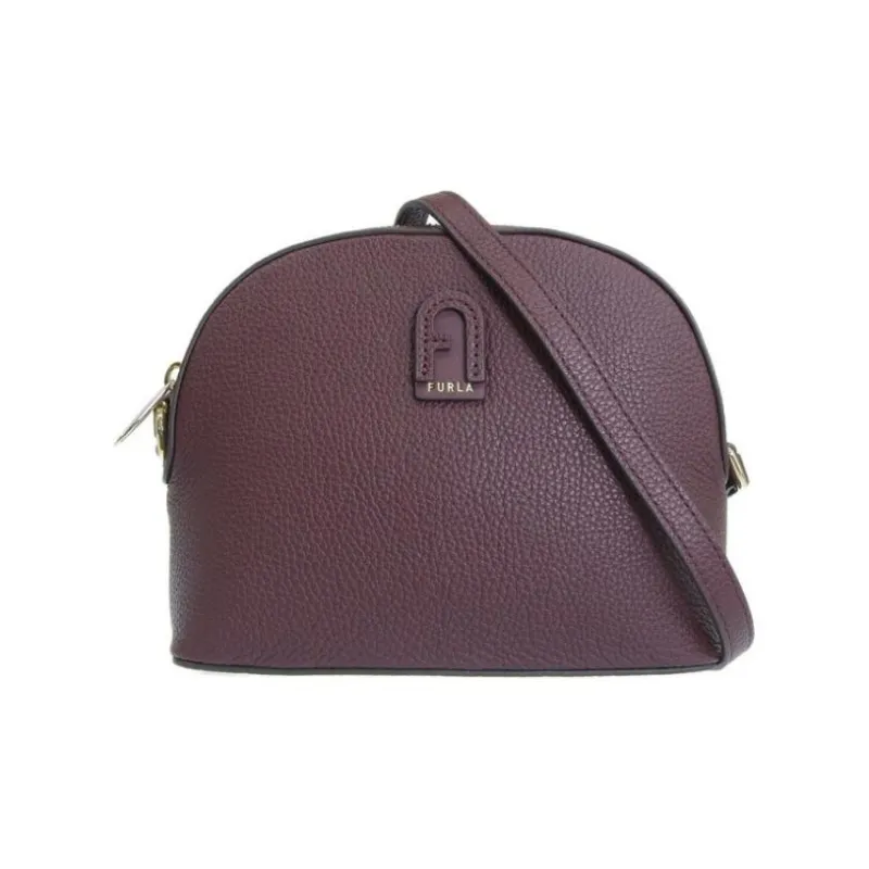Furla Leather Crossbody Bag Shoulder Bag Women's Burgundy-0