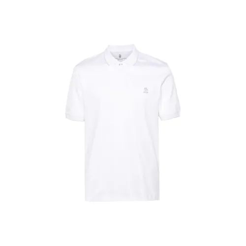 Brunello Cucinelli Polo Shirts Men White